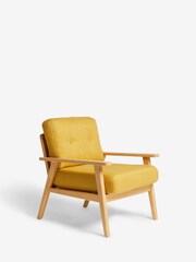 Scion Chenille Ochre Yellow Jesper Chair - Image 3 of 7