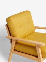 Scion Chenille Ochre Yellow Jesper Chair - Image 6 of 7