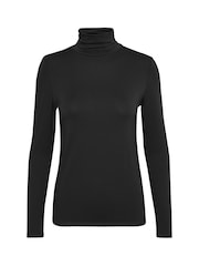 Soaked In Luxury Black Slhanadi Roll Neck Top - Image 5 of 6