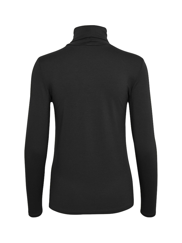 Soaked In Luxury Black Slhanadi Roll Neck Top - Image 6 of 6 Soaked In Luxury Black Slhanadi Roll Neck Top - Image 6 of 6