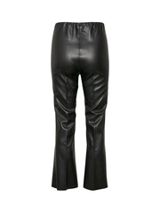 Soaked In Luxury Black Slkaylee PU Kickflare Trousers - Image 7 of 7