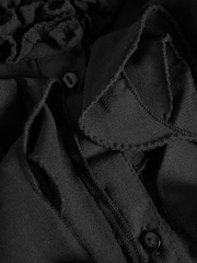 Saint Tropez Black Lilly Short Sleeve Shirt - Image 8 of 8