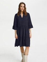 Saint Tropez Blue Eda Solid Dress - Image 3 of 7