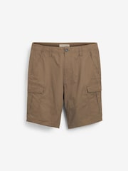 Tan Brown Cotton Cargo Shorts - Image 1 of 2