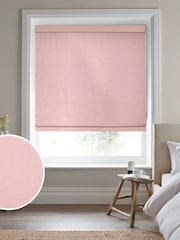Laura Ashley Blush Pink Easton Made To Measure Roman Blind - Image 1 of 6