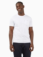 Ben Sherman White 100% Cotton Signature Pocket T-Shirt - Image 1 of 7