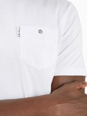 Ben Sherman White 100% Cotton Signature Pocket T-Shirt - Image 4 of 7