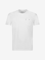 Ben Sherman White 100% Cotton Signature Pocket T-Shirt - Image 5 of 7