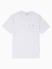 Ben Sherman White 100% Cotton Signature Pocket T-Shirt - Image 6 of 7