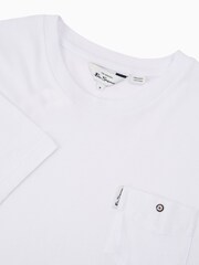 Ben Sherman White 100% Cotton Signature Pocket T-Shirt - Image 7 of 7
