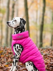 Pink Hugo & Hudson Reversible Padded Dog Coat - Image 1 of 4