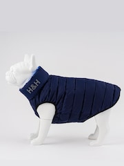 Blue Hugo & Hudson Reversible Padded Dog Coat - Image 3 of 4