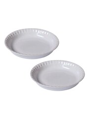 Pyrex Set of 2 Clear 25cm Pie Dishes - Image 1 of 4