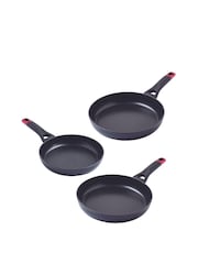 Pyrex Set of 3 Clear Optima Fry Pan Set - Image 1 of 4