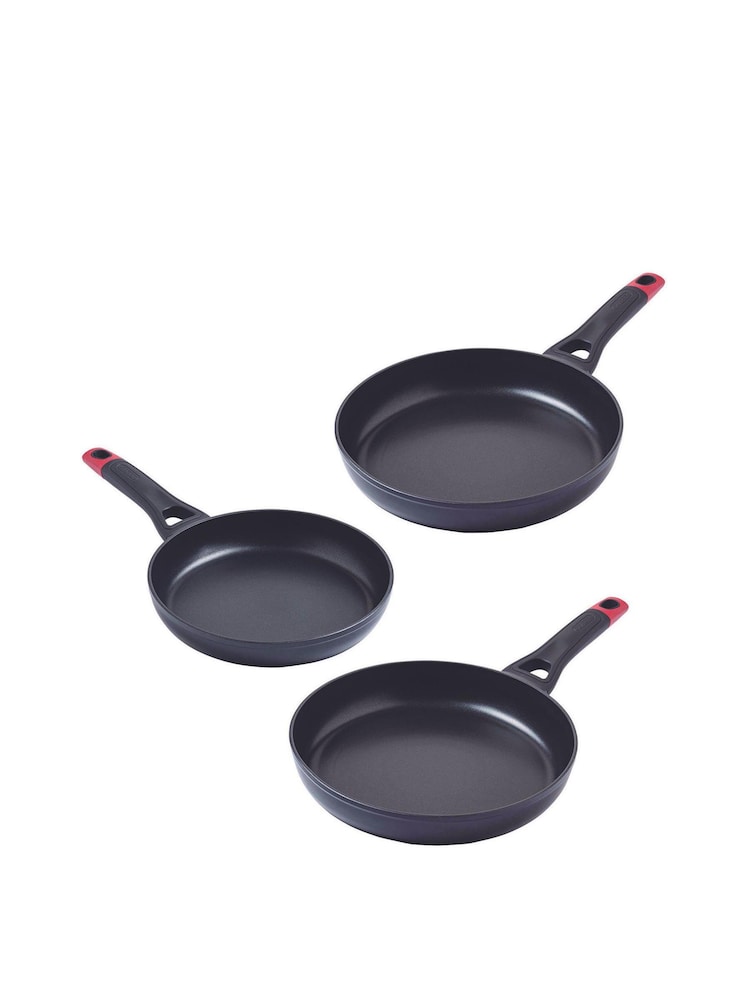 Pyrex Set of 3 Clear Optima Fry Pan Set - Image 1 of 4