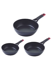 Pyrex Set of 3 Clear Optima+ Deep Fry Pan Set - Image 2 of 4