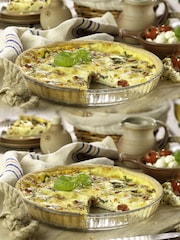 Pyrex Set of 2 Clear 28cm Glass Quiche/Flan Dishes - Image 1 of 3