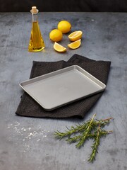 Stellar James Martin Grey Bakers Collection Non Stick Baking Tray 24x18cm - Image 1 of 3