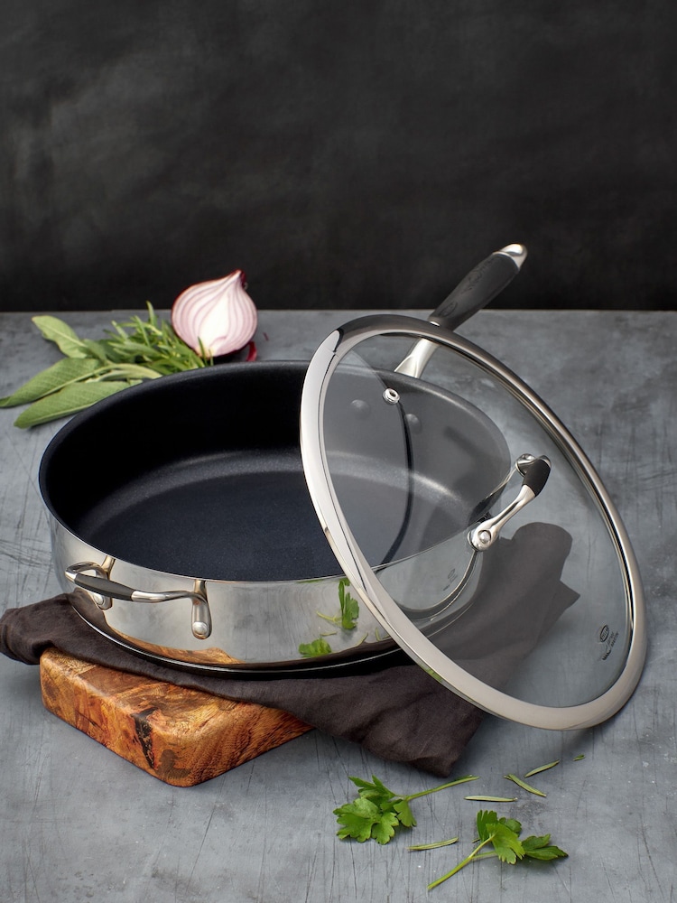 Stellar James Martin Silver Non Stick Sauté Pan 28cm - Image 2 of 3