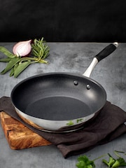 Stellar James Martin Silver Non Stick Frying Pan 24cm - Image 1 of 3