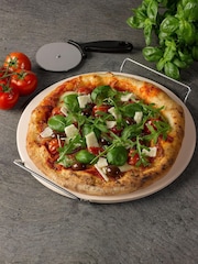 Tala Cream Pizza Stone With Cutter - Image 1 of 1