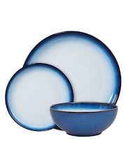 Denby 12 Piece Blue Blue Haze Coupe Tableware Set - Image 4 of 4