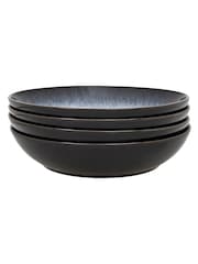 Denby Set of 4 Black Halo Pasta Bowls - Image 4 of 4