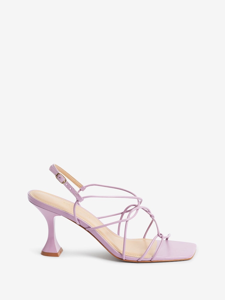 Lilac Purple Signature Strappy Slingback Heels - Image 2 of 6