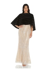 Adrianna Papell Faux Fur Lace Coverup - Image 3 of 6