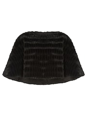 Adrianna Papell Faux Fur Lace Coverup - Image 6 of 6
