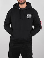 Alpha Industries Space Shuttle 100% Cotton Blue Hoodie - Image 1 of 8