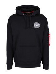 Alpha Industries Space Shuttle 100% Cotton Blue Hoodie - Image 6 of 8