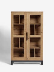 Dark Bronx Oak Effect Glazed Cabinet - Image 2 of 10