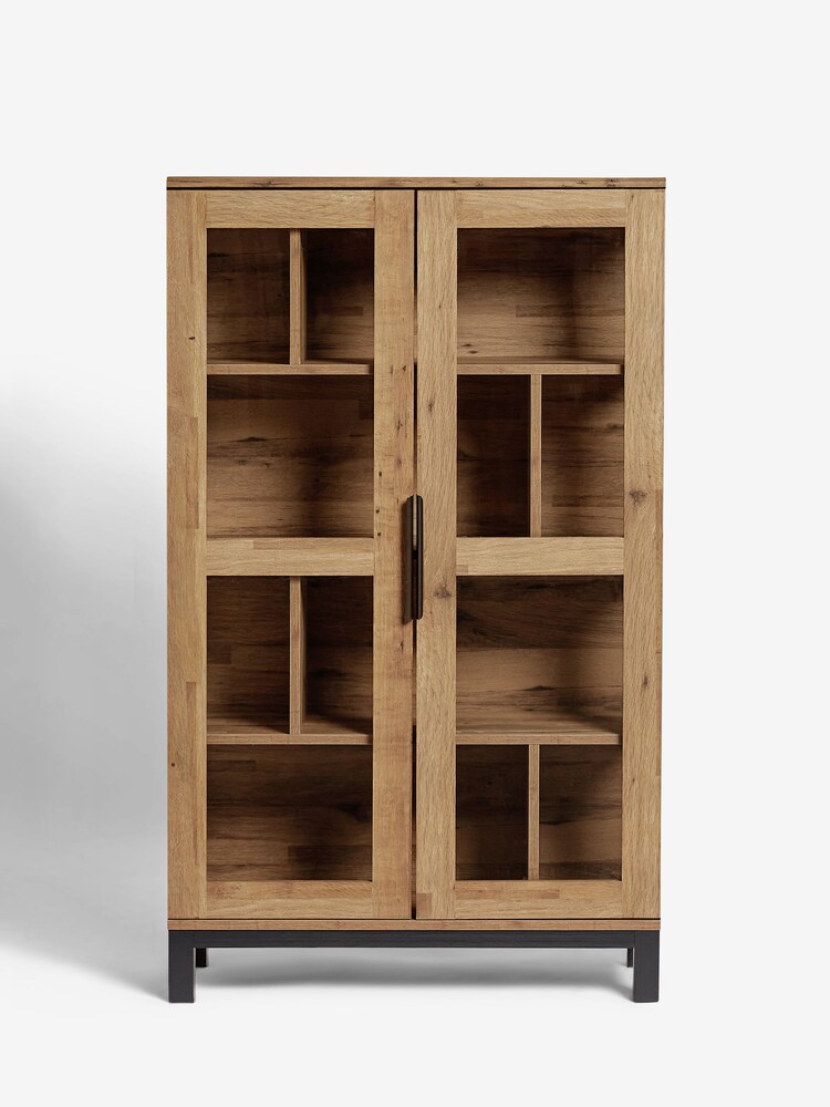 Dark Bronx Oak Effect Glazed Cabinet - Image 2 of 10