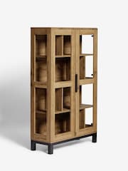 Dark Bronx Oak Effect Glazed Cabinet - Image 4 of 10