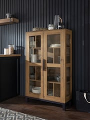 Dark Bronx Oak Effect Glazed Cabinet - Image 6 of 10