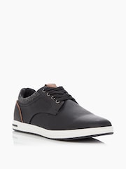 Dune London Black Standard Fit Trip Textured Trainers - Image 3 of 5