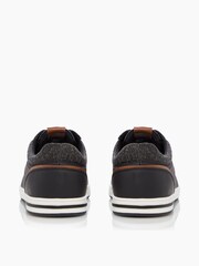 Dune London Black Standard Fit Trip Textured Trainers - Image 4 of 5
