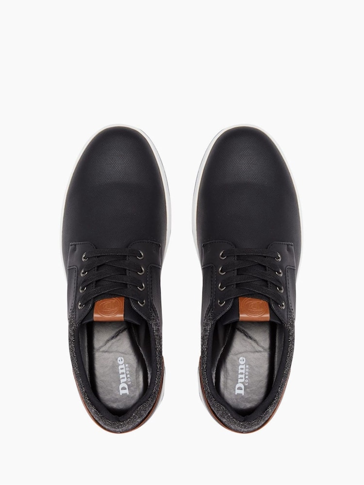 Dune London Black Standard Fit Trip Textured Trainers - Image 5 of 5