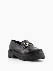 Dune London Black Gallagher Chunky Snaffle Trim L Shoes - Image 3 of 6