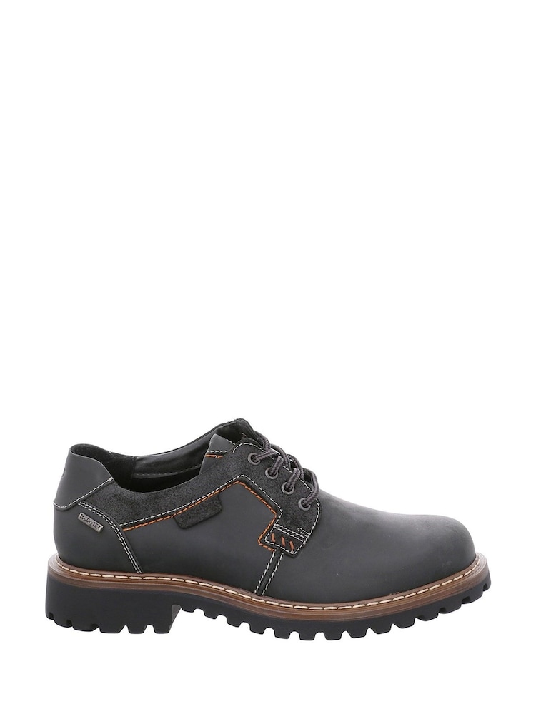Josef Seibel Black Chance 08 Rugged Waterproof Shoes - Image 1 of 4