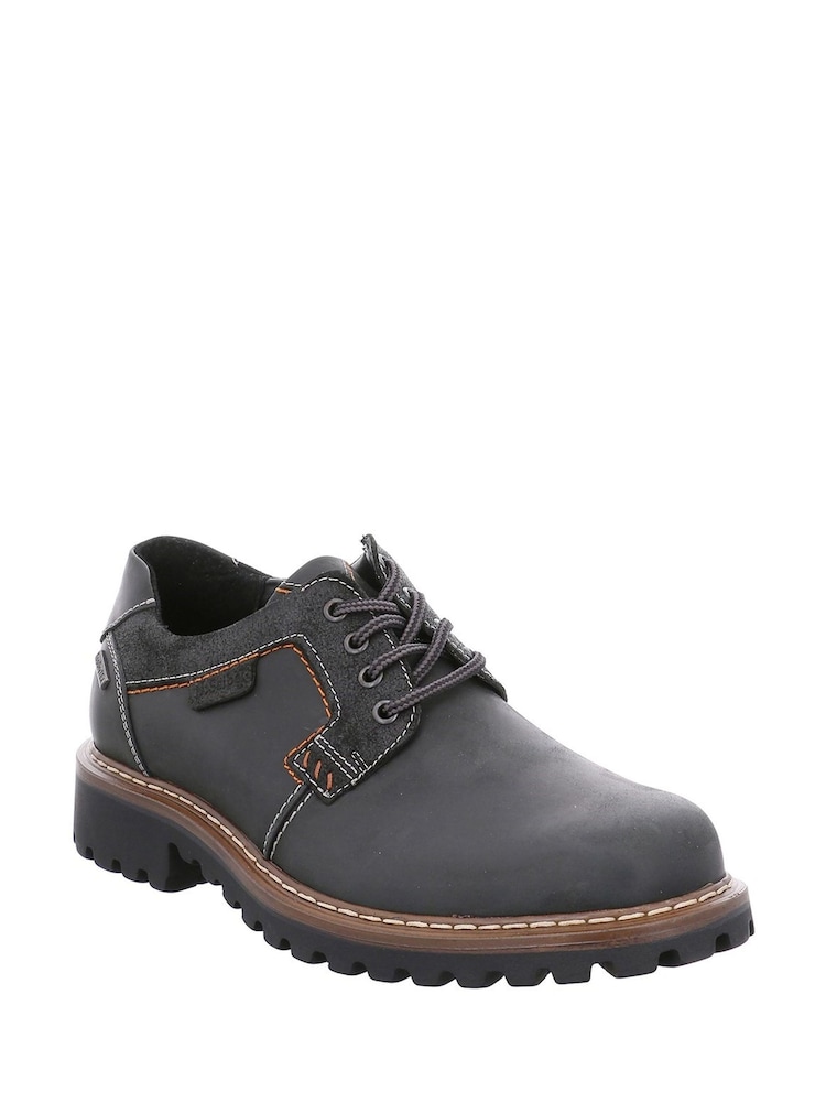 Josef Seibel Black Chance 08 Rugged Waterproof Shoes - Image 2 of 4