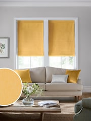 Laura Ashley Yellow Easton Made To Measure Roman Blind - Image 1 of 6