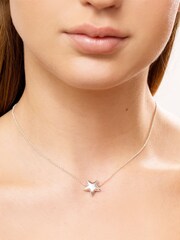 Caramel Jewellery London Silver Tone Star Choker Necklace - Image 1 of 5