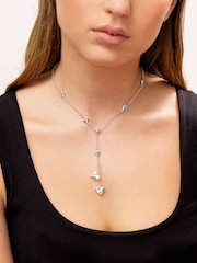 Caramel Jewellery London Silver Tone Multi Heart Lariat Necklace - Image 1 of 6