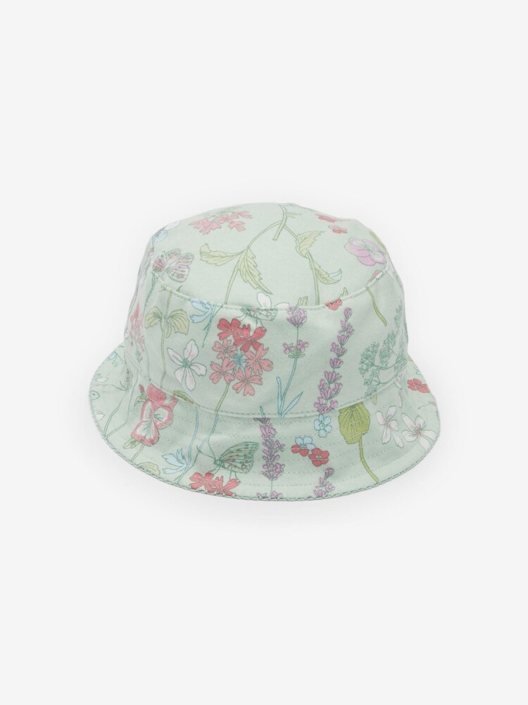 Pink Mint Floral 2 Pack Baby Summer Bucket Hats (0mths-2yrs) - Image 2 of 5