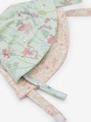 Pink Mint Floral 2 Pack Baby Summer Bucket Hats (0mths-2yrs) - Image 5 of 5