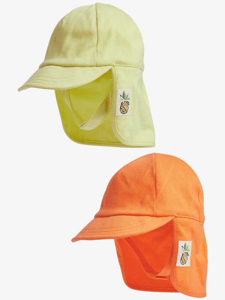 Fluro Yellow and Orange Baby 2 Pack Legionnaire (0mths-2yrs) - Image 1 of 6