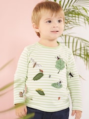 Frugi Green Kew Gardens Mattie Applique Top - Image 1 of 6