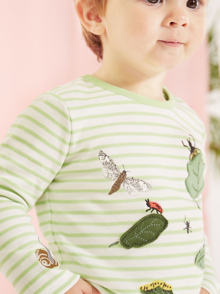Frugi Green Kew Gardens Mattie Applique Top - Image 2 of 6